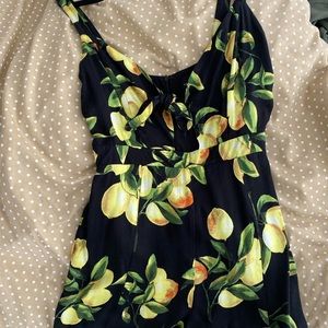Adorable Lemon print romper!
